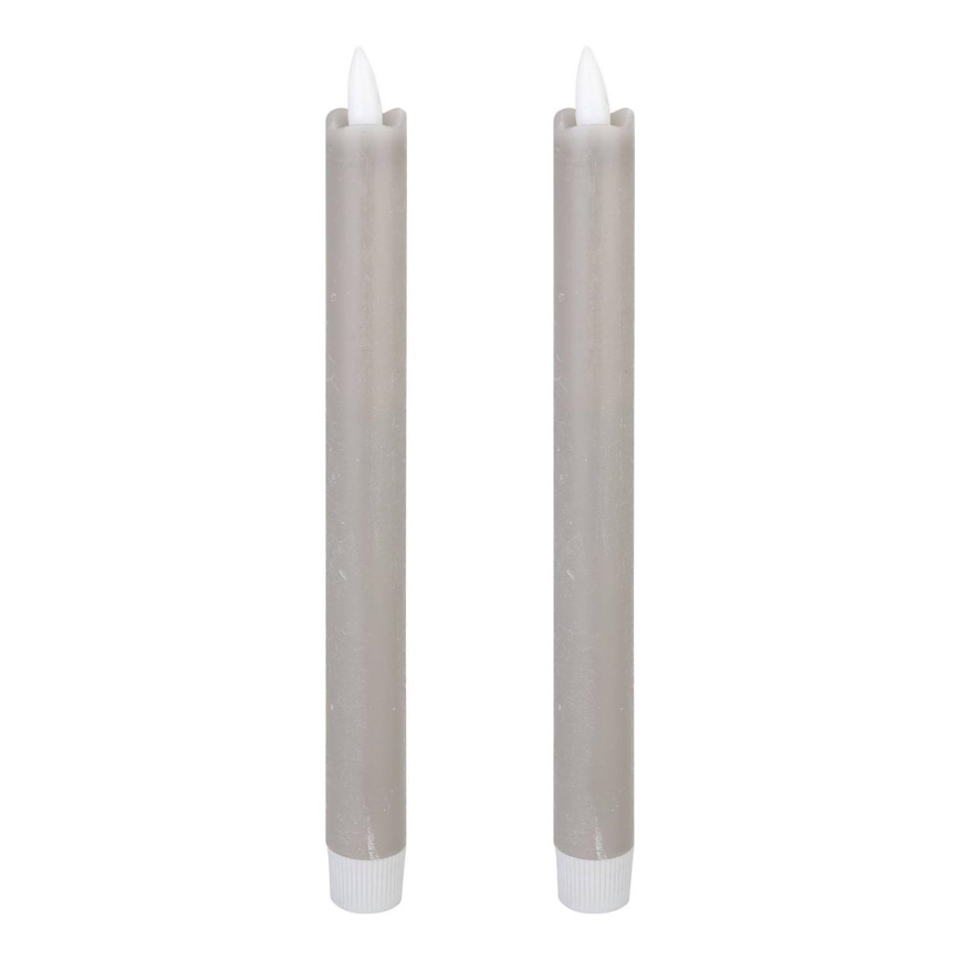 Eglo - SET 2x LED-Kerze LED/1xAAA 24,5 cm grau