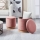 Eglo - SET 2x Sitzhocker d 30,5/37 cm rosa
