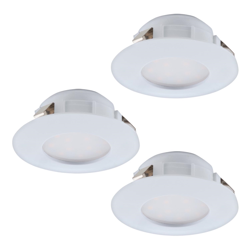 Eglo - SET 3x LED-Deckenleuchte für Badezimmer PINEDA 1xLED/4,9W/230V IP44