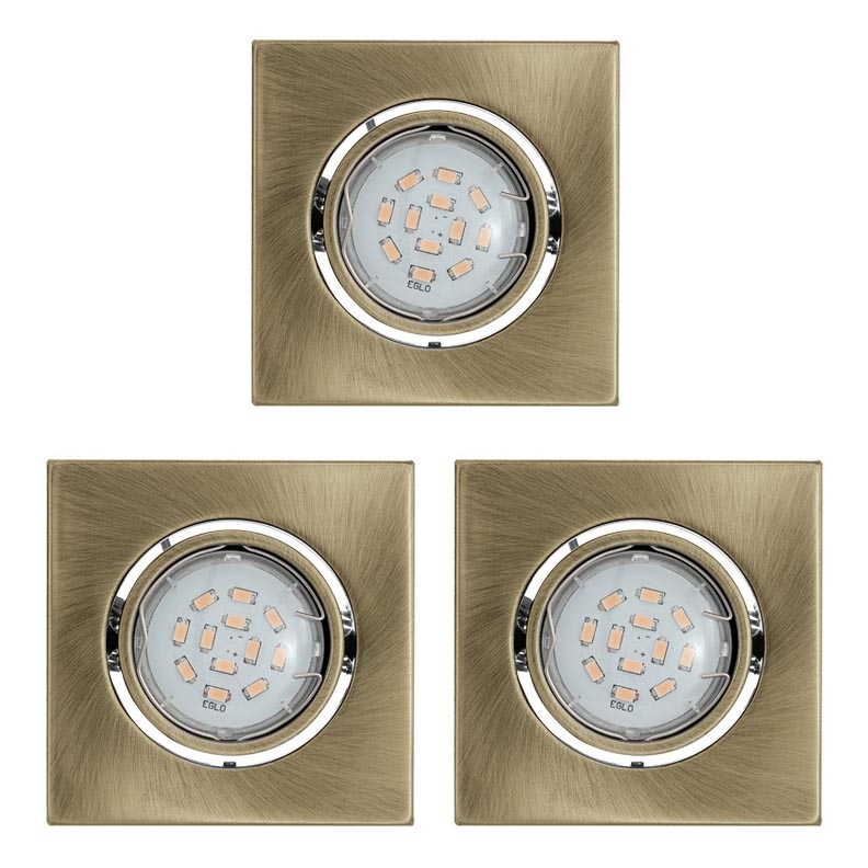 Eglo - SET 3x LED Einbauleuchte IGOA 3xGU10/5W/230V