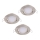 Eglo - SET 3x LED Einbauleuchte MUNIZ 1xLED/6W/230V