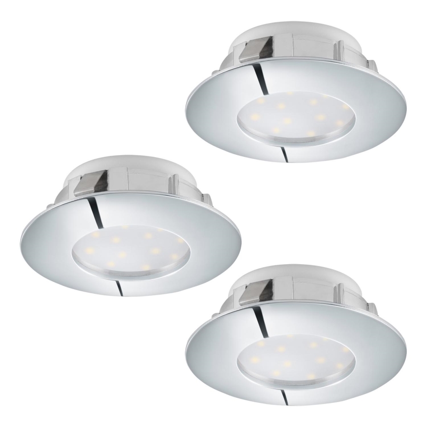 Eglo - SET 3x LED Einbauleuchte PINEDA 1xLED/4,9W/230V