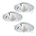 Eglo - SET 3x LED Einbauleuchte TEDO 3xGU10-LED/5W/230V