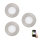 Eglo - SET 3x LED RGB Dimmbare Einbauleuchte FUEVA-C 1xLED/3W/230V