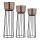 Eglo - SET 3x Metall-Blumentopf schwarz/golden