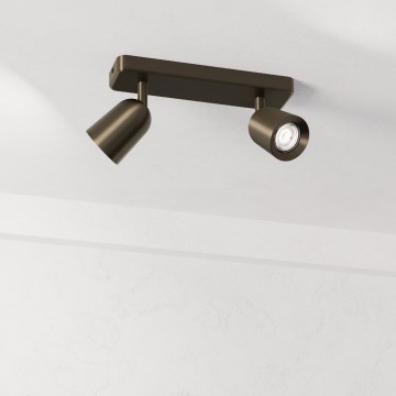 Eglo - Spotleuchte 2xGU10/10W/230V bronzefarben