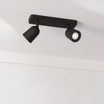 Eglo - Spotleuchte 2xGU10/10W/230V schwarz