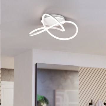 Eglo Stars of Light - LED-dimmbare Deckenleuchte LED/40W/230V 2200–6500K Ø 83 cm weiß + Fernbedienung