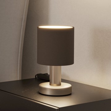 Eglo - Tischleuchte 1xE14/40W/230V braun/mattchrom