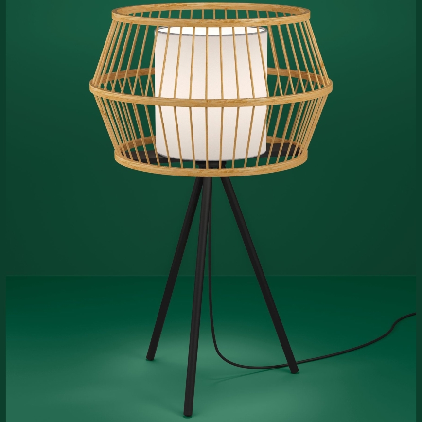 Eglo - Tischleuchte 1xE27/40W/230V Bambus