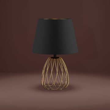 Eglo - Tischleuchte 1xE27/40W/230V schwarz/golden