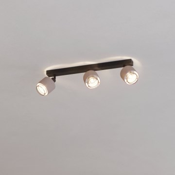 Eglo - Wandleuchte 3xE14/40W/230V schwarz/beige