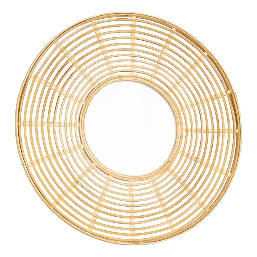 Eglo - Wandspiegel d 55 cm Bambus