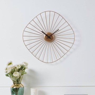 Eglo - Wanduhr 1xAA 50x50 cm golden