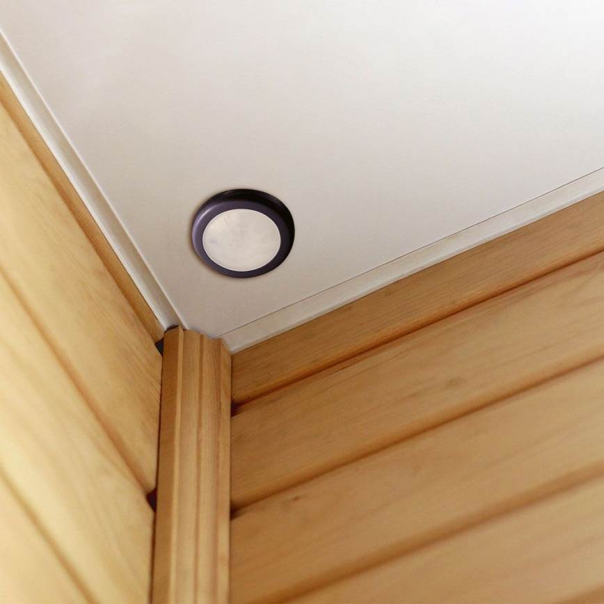 Einbau-Bewegungssensor PIR 360° 400W/230V schwarz