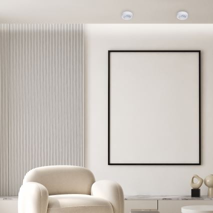 Einbau-Spotleuchte NUSA 1xGU5,3/MR16/50W/12V rund weiß