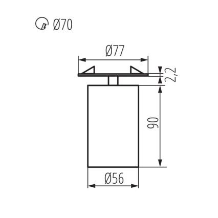 Einbau-Spotleuchte CHIRO 1xGU10/35W/230V schwarz