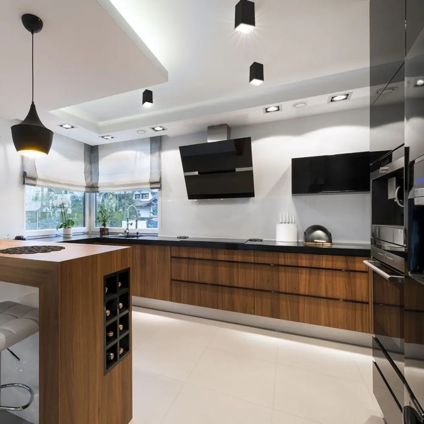 Einbauleuchte 1xGU10/35W/230V schwarz/silber