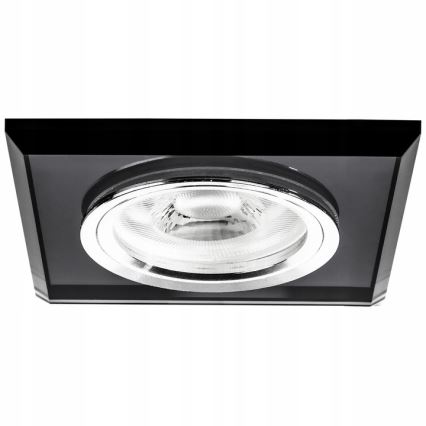 Einbauleuchte 1xGU10/MR16/10W/230V 9x9 cm schwarz