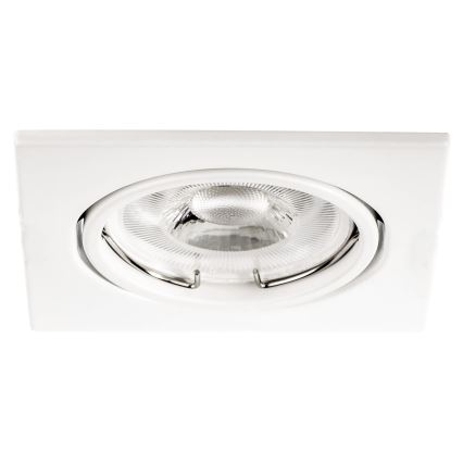 Einbauleuchte 1xGU10/MR16/10W/230V 9x9 cm weiß