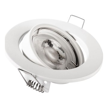 Einbauleuchte für 1x GU10/MR16, 10 W, 230 V, Ø 9 cm, weiß