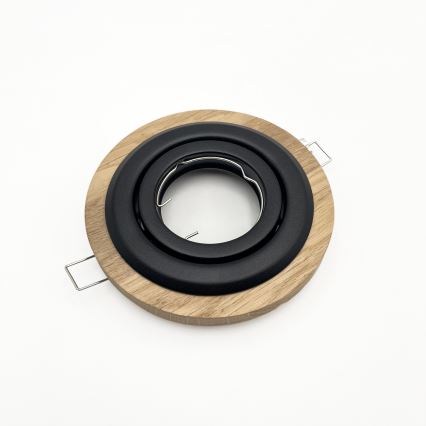 Einbauleuchte TOBBY 1xGU10/20W/230V Ø 11,5 cm Eiche/Schwarz