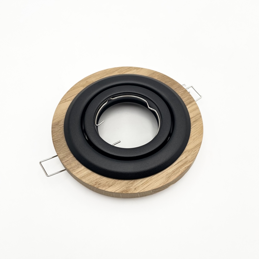 Einbauleuchte TOBBY 1xGU10/20W/230V Ø 11,5 cm Eiche/Schwarz