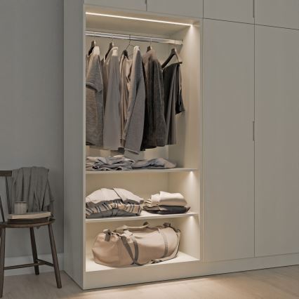 Einbauprofil für LED-Streifen, 1 m, schwarz/weiß