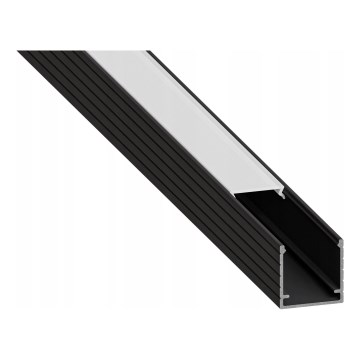 Einbauprofil für LED-Streifen 1 m schwarz/weiß