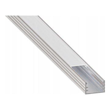Einbauprofil für LED-Streifen 1 m silber/weiß