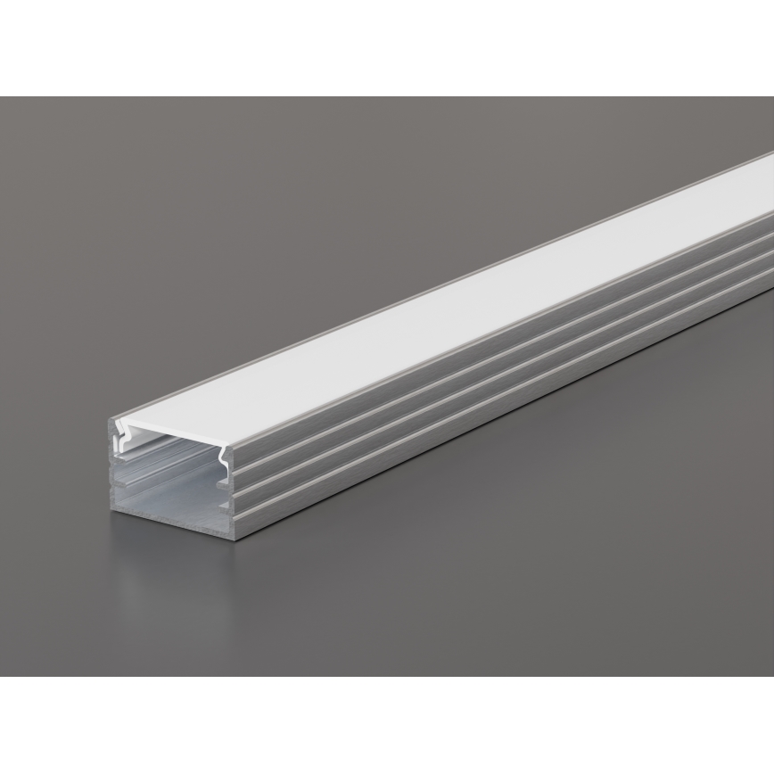 Einbauprofil für LED-Streifen 1 m silber/weiß