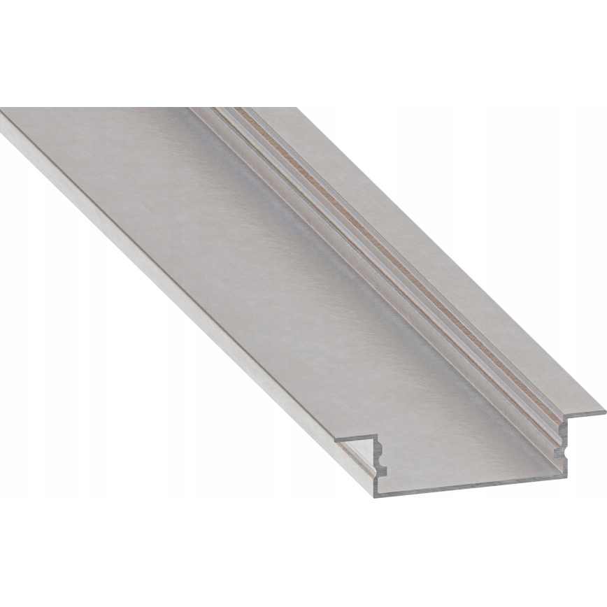 Einbauprofil für LED-Streifen, 1 m, Silber/Weiß