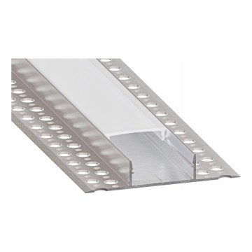 Einbauprofil für LED-Streifen 1 m silber/weiß