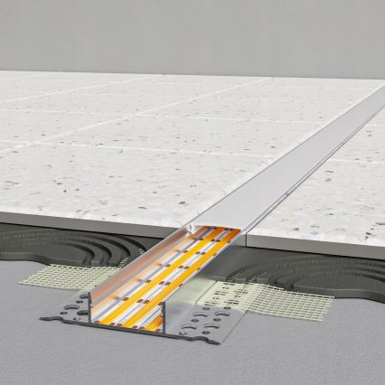 Einbauprofil für LED-Streifen 1 m silber/weiß