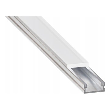 Einbauprofil für LED-Streifen, 1 m, silber/weiß