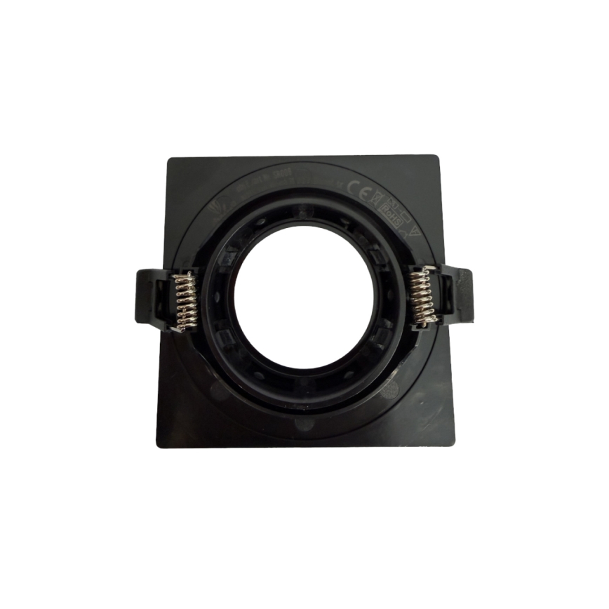 Einbaurahmen für GU10-Einbauleuchte 9x9 cm schwarz