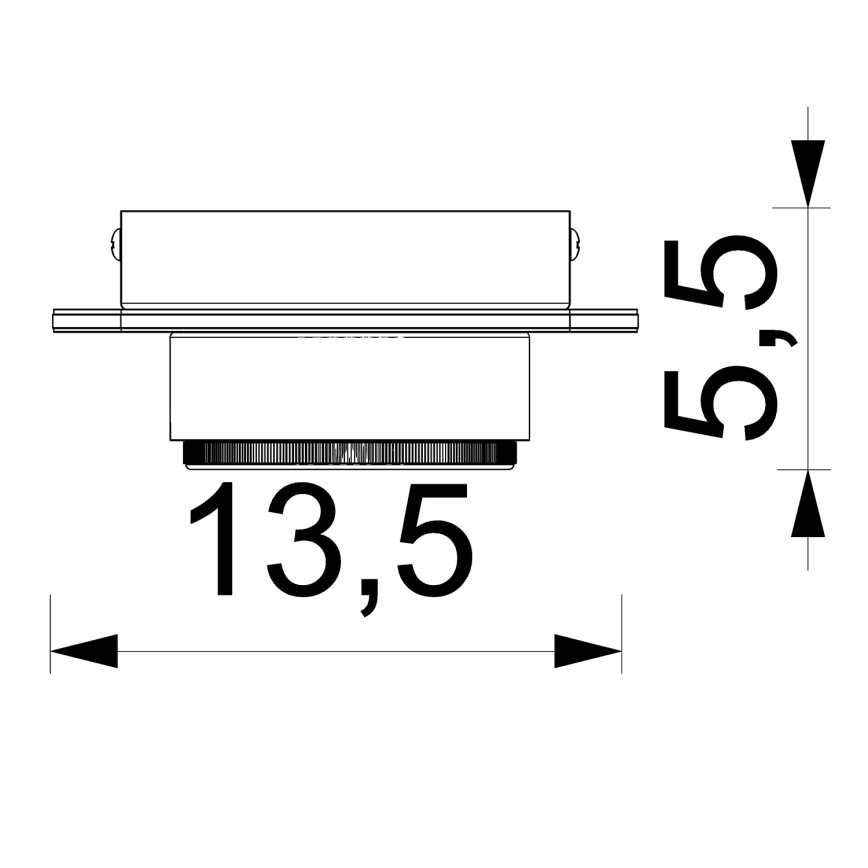 Einbaustrahler KIDO 1xGX53/8W/230V schwarz/beige/Eiche