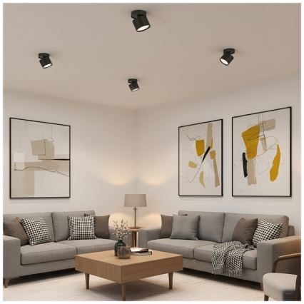 Einbaustrahler OH12F 1xGX53/35W/230V 8,5 cm schwarz