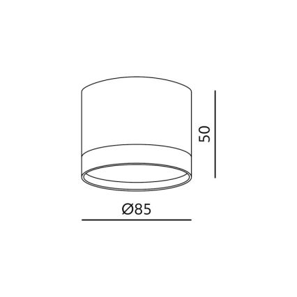 Einbaustrahler OH12S 1xGX53/35W/230V 5 cm weiß