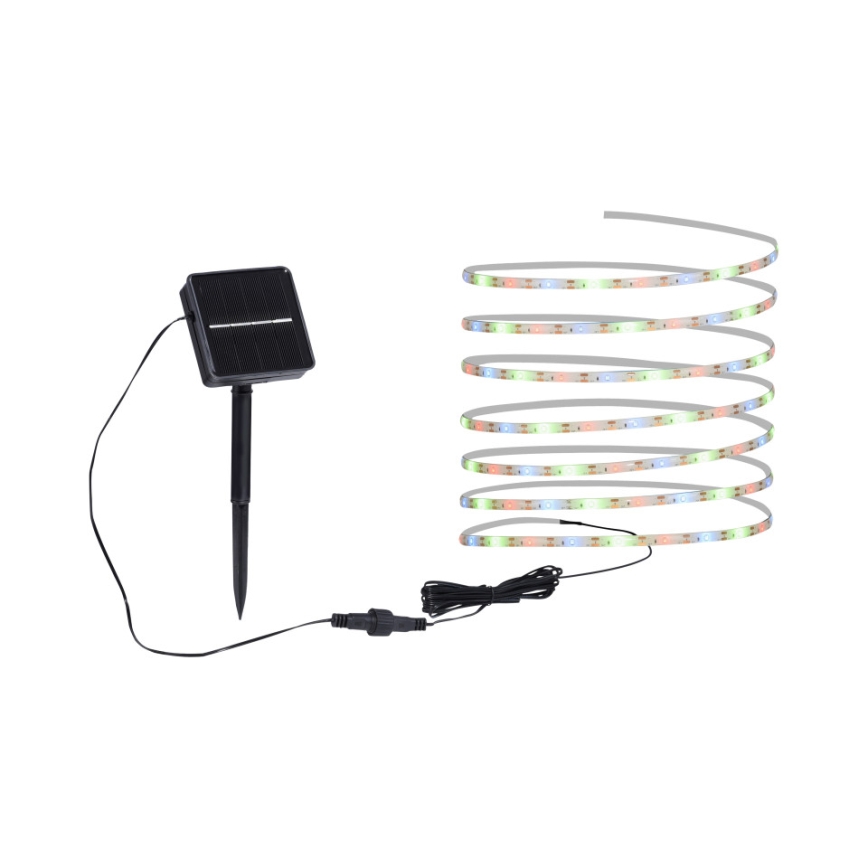 JUST LIGHT. 19971-18 - LED-RGB-Solarstreifen TEANIA LED/3,7V 5 m 1200 mAh IP44 schwarz