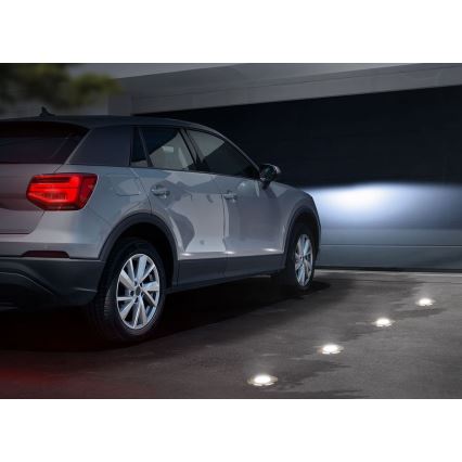 Einfahrtsbeleuchtung für den Außenbereich LUKKA 1xGU10/4W/230V IP67 Chrom matt
