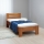 Einzelbett AMBER 90x200 cm Nussbaum