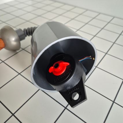 Einziehbarer Kronleuchter CHIARA 1xE27/60W/230V silber/dunkelbraun/Buche