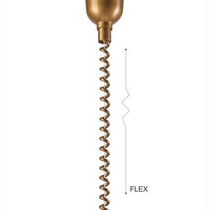 Einziehbarer Kronleuchter CHIARA 1xE27/60W/230V dunkelbraun/Buche