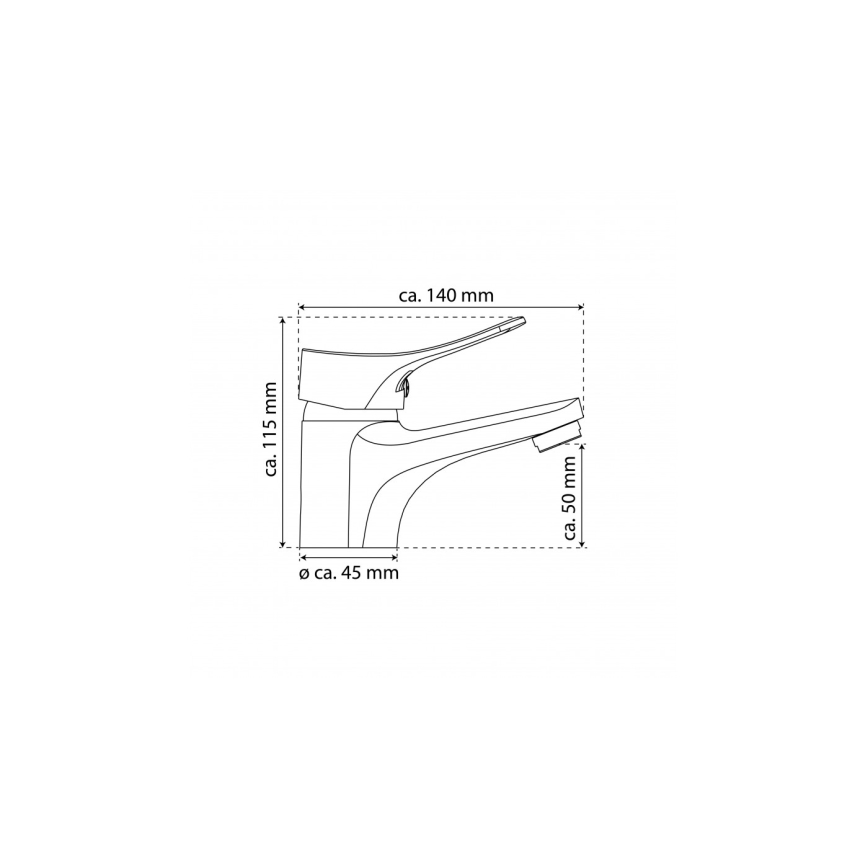 Eisl NI075VECR - Waschtischarmatur + Ablaufgarnitur mit Überlauf VERONA Hochglanz-Chrom