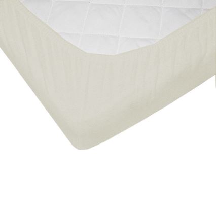 EKO – Wasserdichtes Laken mit Gummiband JERSEY 120x60 cm beige