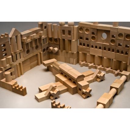 EkoToys - Natürliche Holzbausteine 220 Stück