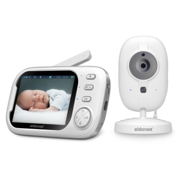 ELDONEX EBM-1010-WH - Babyphone mit Monitor 5V/2000 mAh