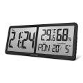 ELDONEX ECL-1110-BK - Digitale Wanduhr TimeCheck, 4xAA, schwarz