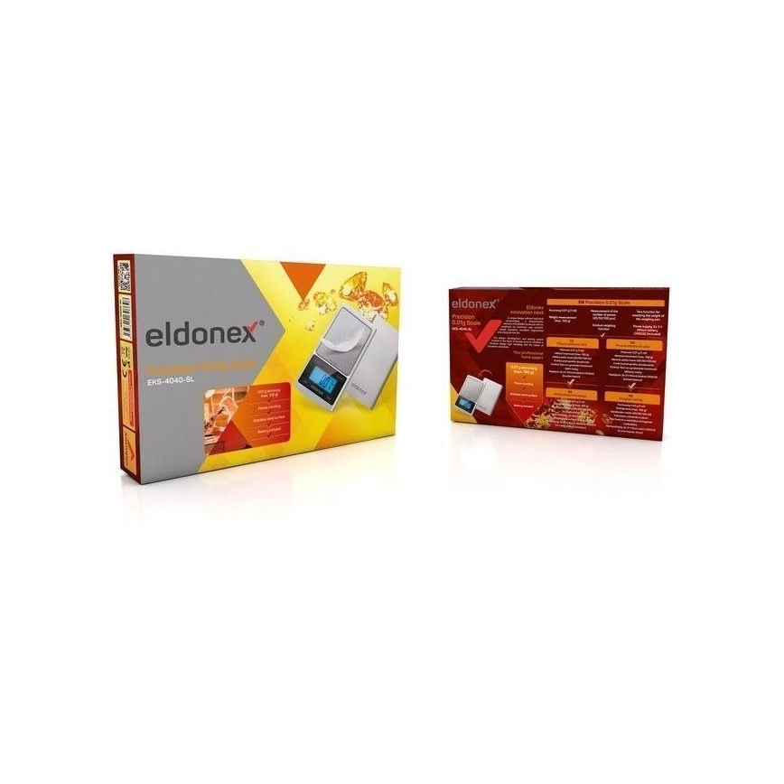 ELDONEX EKS-4040-SL - Hochpräzisionswaage 2xCR2032 silbern